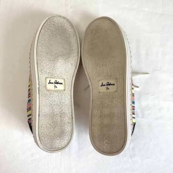Sam Edelman Kavi Striped Low Top Canvas Espadrille Sneakers - Picture 8 of 11